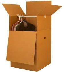 Rectangular Cardboard Plain Wardrobe Corrugated Box