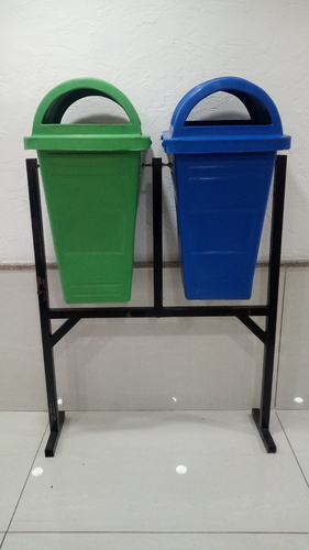 Trash Bins 60 + 60 TWIN WITH STAND