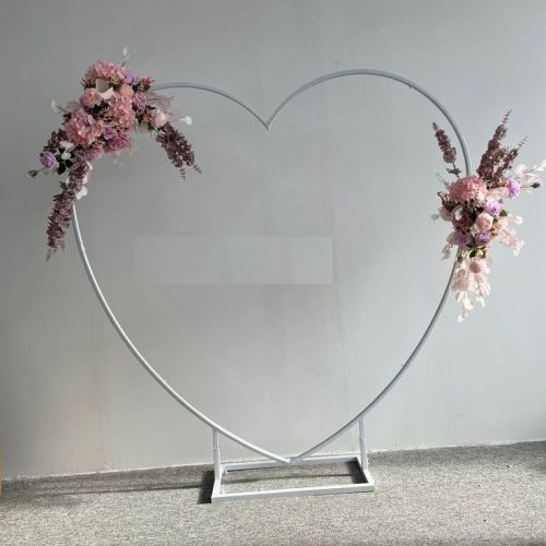 Iron Heart Shape Backdrop Stand, For Event, Size : 6X3feet