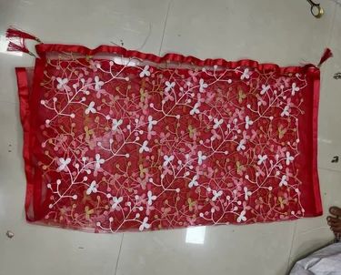 Embroidered Designer Net Dupatta, Feature : Anti-Wrinkle, Skin Friendly