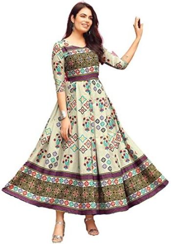 Ladies Anarkali Kurti, Size : M, XL