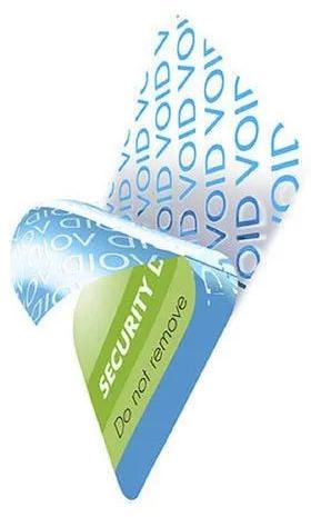 PVC Tamper Evident Label, For Garments, Pattern : Printed