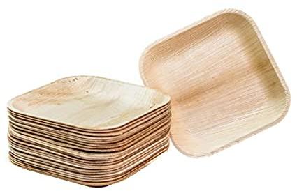 Round Areca Leaves Plates, For Serving Food, Pattern : Plain