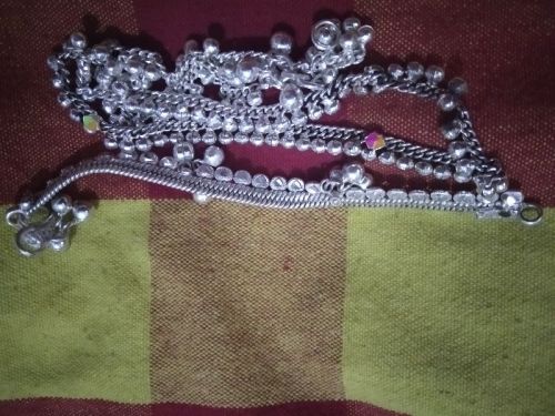 Polished Silver Anklets, Packaging Type : Plastic Packet