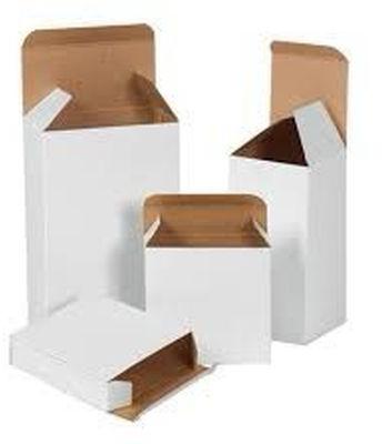 Plain Kraft Paper White Carton Box, Storage Capacity : 15-20kg