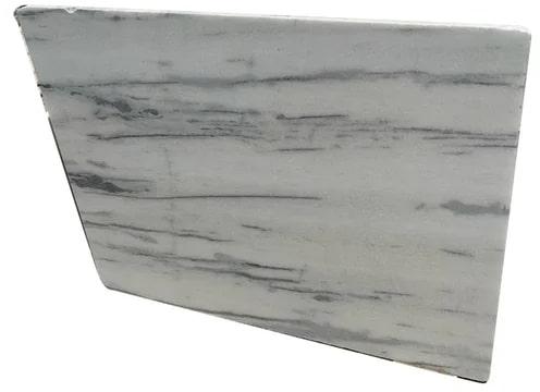 Plain Makrana White Marble Slab, Shape : Rectangular