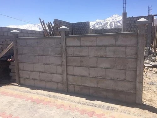 Concrete Panel Build RCC Compound Boundary Wall