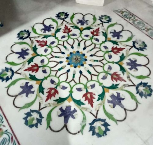 Coustomised Solid Polished Natural Marble Stones, For Flooring