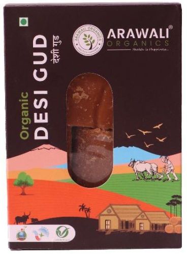 Sugarcane Natural ARAWALI ORGANIC DESI GUD, For Tea, Sweets, Medicines, Beauty Products, Feature : Non Harmful