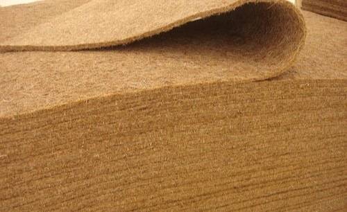 Plain Coir Needle Felt Sheets, Width : 44inch