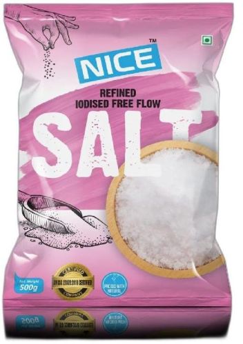 White Nice Refined Iodised Free Flow Salt, For COOKING, Certification : ISO22000