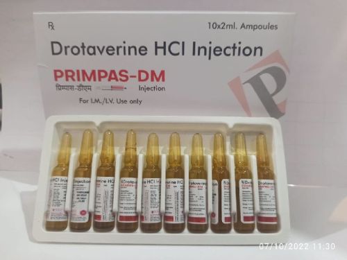 Drotaverie HCL 40mg Injection, Certification : WHO, GMP, GLP