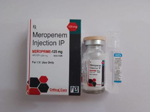 Meropenem 125mg Injection, Certification : WHO, GMP, GLP