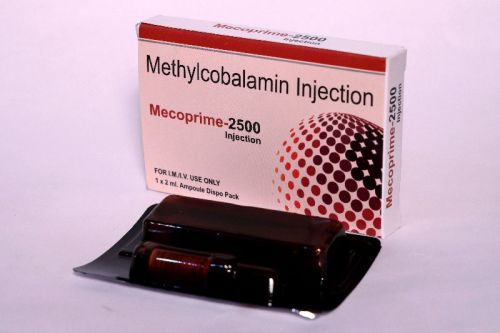 Methylcobalamin 2500mcg Injection, Certification : WHO, GMP, GLP