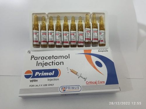 Paracetamol Injection, Certification : WHO, GMP, GLP