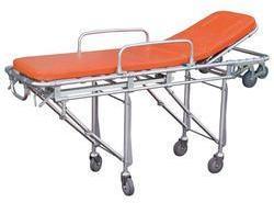 Semi Automatic Metal Ambulance Stretcher, For Hospital, Clinic, Loading Capacity : 50-100Kg, 150-200Kg