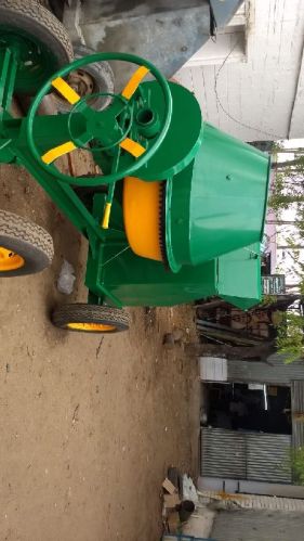 Green Semi Automatic 800 Kg Diesel Kirloskar Concrete Mixer, Power : Disel