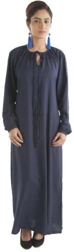 Front Neck Drawstring Modest Wear Abaya, Gender : Female