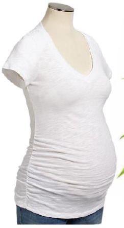 V - Neck Maternity T Shirt