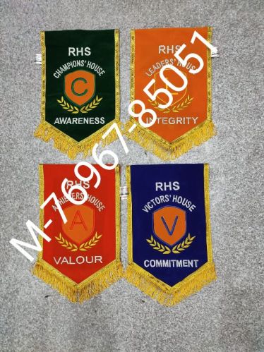 Pipe Band Embroidered Flags, For General Use, Style : Flying