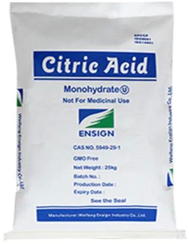 192.124 G/mol Citric Acid Monohydrate, Packaging Type : Kraft Paper