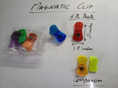 Plastic Refrigerator Magnet Clips