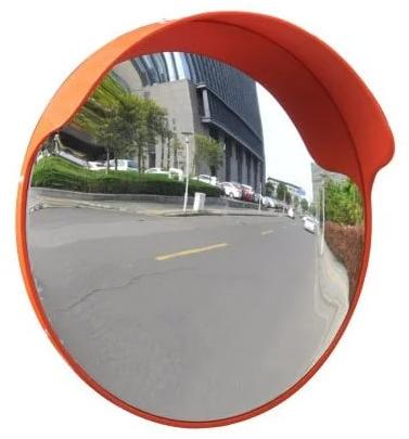 Circular Glass Metal Convex Mirror, For Road Safety, Edge Type : Round Edge