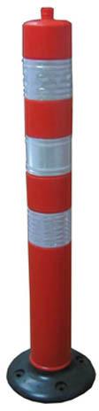 Polished Plastic Spring Post, For Vechicle Testing Tracks, At Toll Plazas, Diverging Lanes, Color : Orange