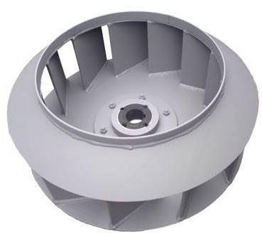 SS 304 Polished Metal Backward Curved Impeller, For Industrial Use, Impellers Type : Single Suction