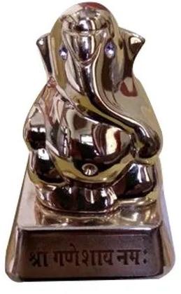 Siddhivinayak Enterprises Polished Metal Ganesh Statue, Packaging Type : Box