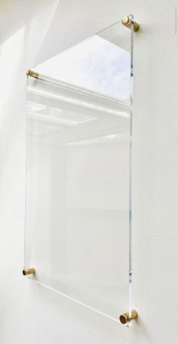 Plain Polished Acrylic Sandwich Frame, Packaging Type : Packet