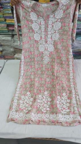Stitched Mulmul Chikankari Kurti