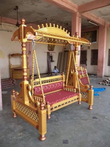 Polished Antique Wooden Swing