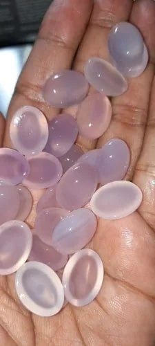 Pink 40g Natural Rose Quartz Gemstone, Shape : Oval