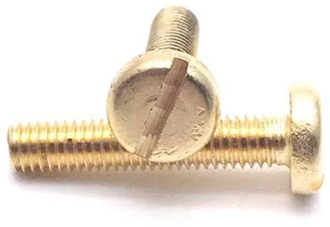 Brass Slotted Pan Head Screw, Standard : ASTM