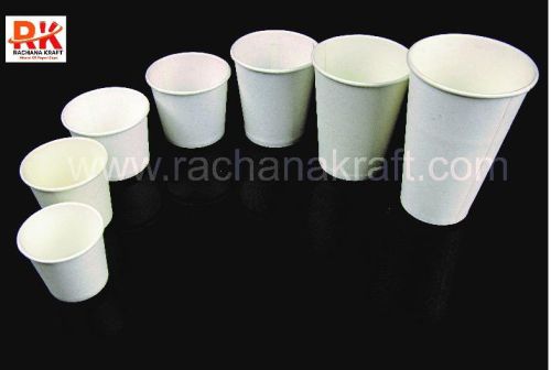 Rachana Kraft Round Plain Paper Cups, For Coffee, Cold Drinks, Tea, Style : Single Wall