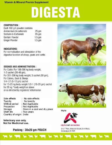 Digesta Cattle Feed