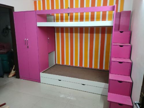 Rectangular Plywood Wooden Bunk Bed, For Home Use, Feature : Quality Tested