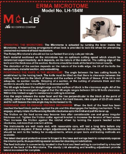 Erma Microtome, For Laboratory, Display Type : Digital