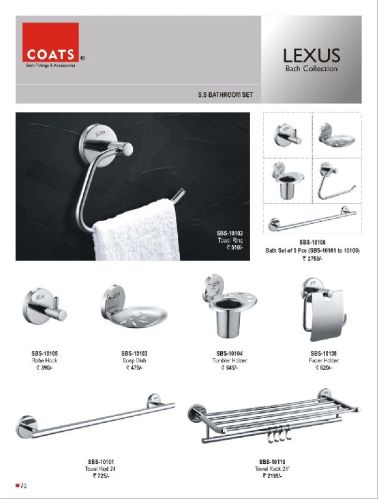 Stainless Steel Lexus Bath Collection, For Bathroom Fittings, Feature : Eco-Friendly