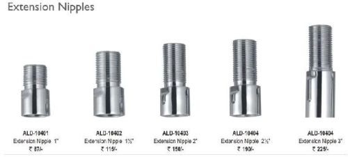 Stainless Steel.Brass SS Extension Nipple, For Pipe Fittings, Feature : Corrosion Proof, Easy To Fir