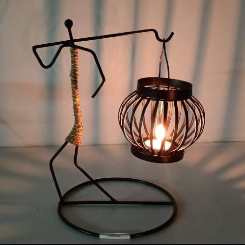 Iron Candle Holder With Stand, Mounting Type : Tabletop