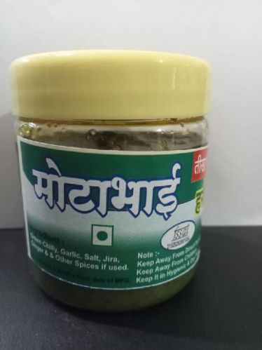 Green Chilli Garlic Chutney, For Cooking, Snacks, Feature : Hygienic, Tasty Delicious