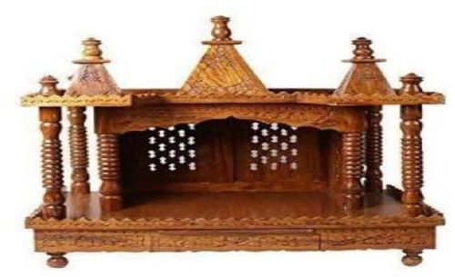 Polished Plain Wooden Sheesham Wood Temple, Style : Antique