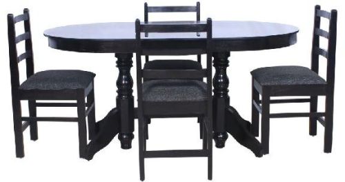 4 Seater Wooden Dining Table Set, Dimension (LxWxH) : 600x325x450mm