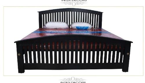 Inter Decors Plain Wooden Bed, Feature : Comfortable