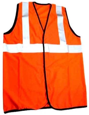 Polyester Labour Safety Jacket Free Size