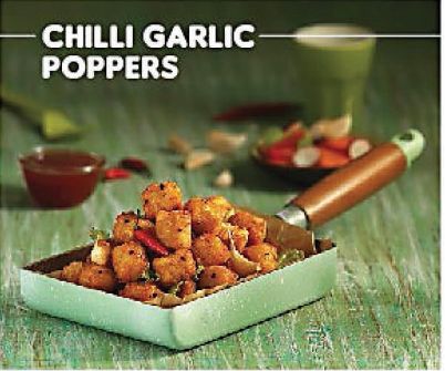 Frozen Chilli Garlic Poppers, Taste : Salty, Spicy