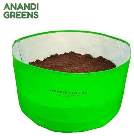 18x6 Inch HDPE Round Grow Bag, Color : Green