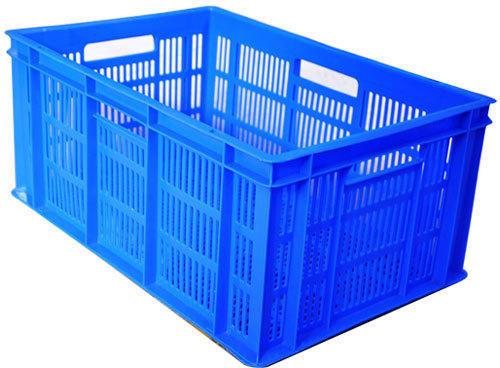 Rectangular Industrial Plastic Crates, For Storage, Feature : Good Capacity, Good Quality